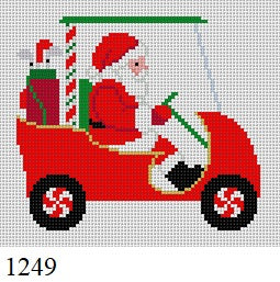 Golf Cart Santa