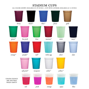 Your Own Design Stadium Cups