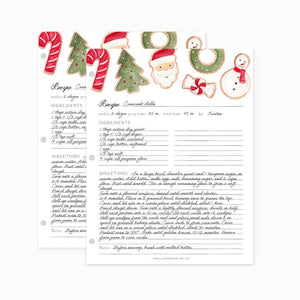 Recipe Binder Filler Pages