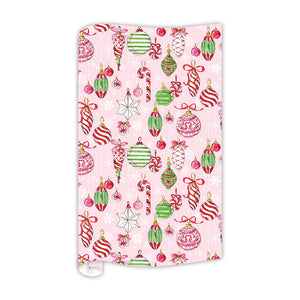 Pink Peppermint Ornament Gift Wrap