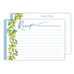 Lemons Recipe Cards