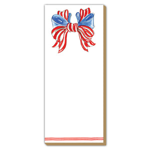 Patriotic Bow Note Pad