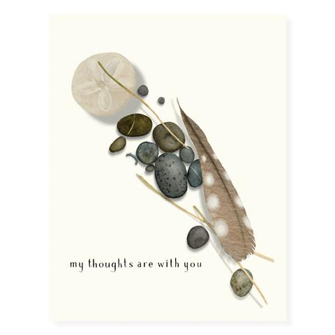 Feather & Stones Card