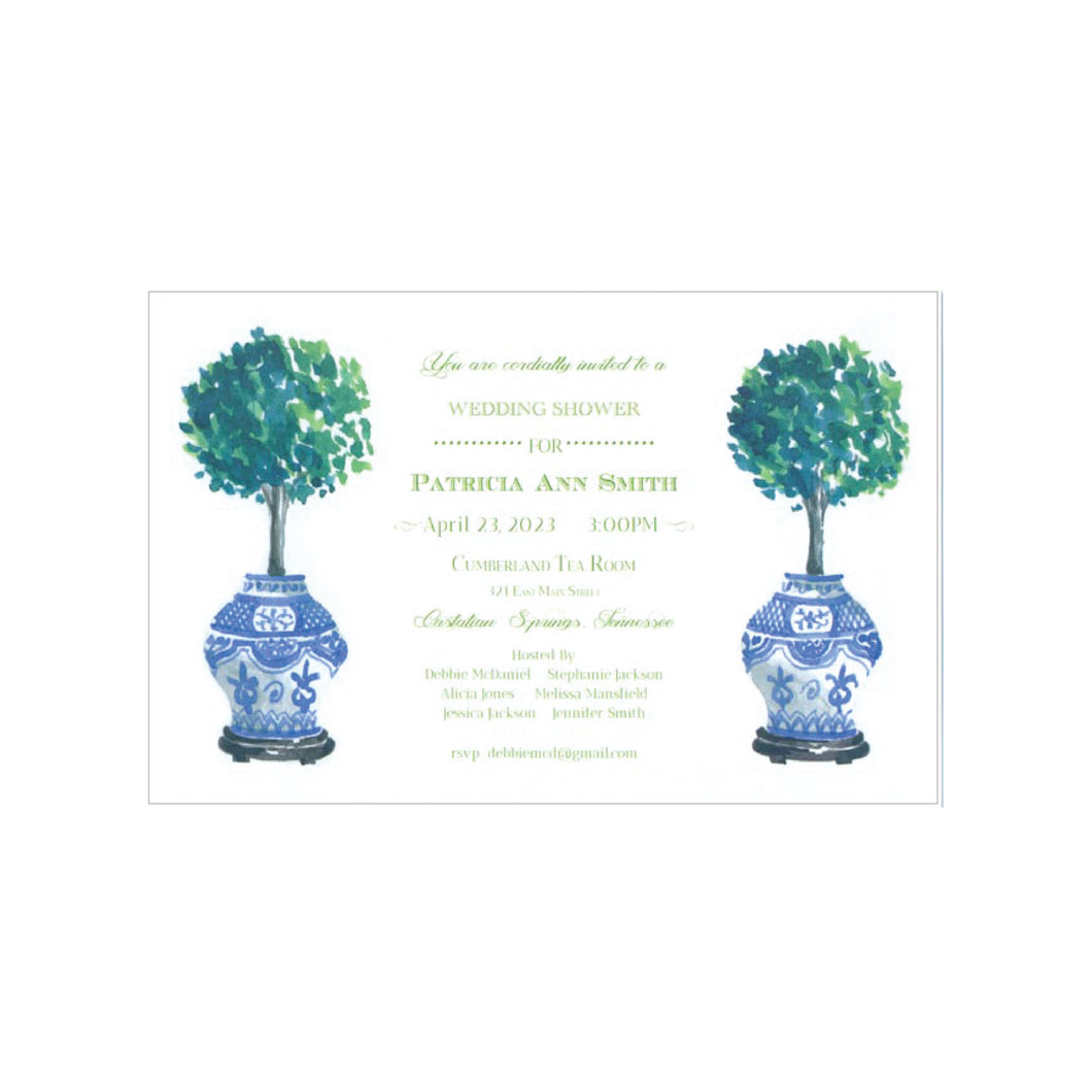 Topiary Invitation