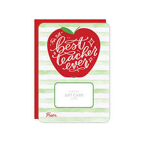 Red Apple Teacher Gift Card