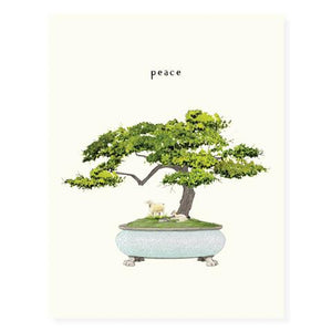 Bonsai Peace Sympathy Card