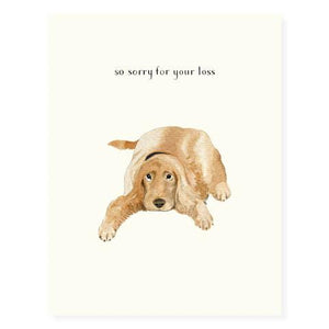 Oh No Dog Sympathy Card
