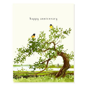 Goldfinches Anniversary Card
