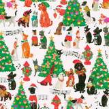 Caroling Pets Gift Wrap