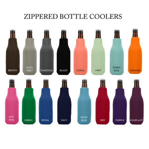 Custom Zippered Bottle Cooler