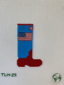 Old Glory Wellie Canvas