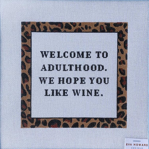 Adulthood Wine Canvas