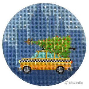 New York Taxi Christmas Round