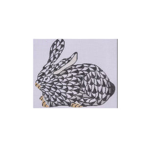 Fishnet Mini Crouching Bunny