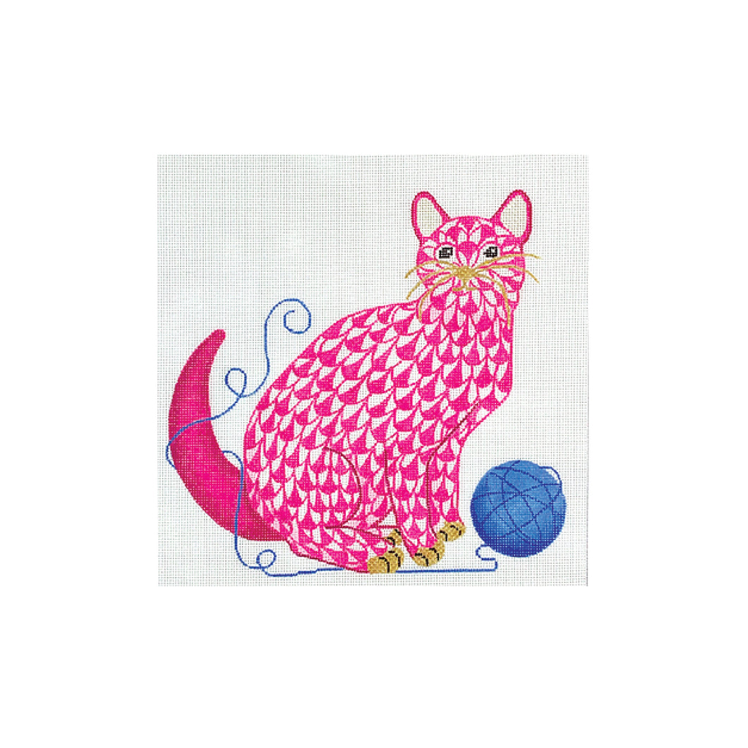 Fishnet Kitten Canvas