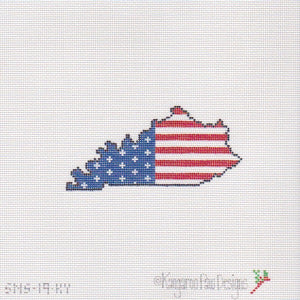 Stars & Stripes State Canvas