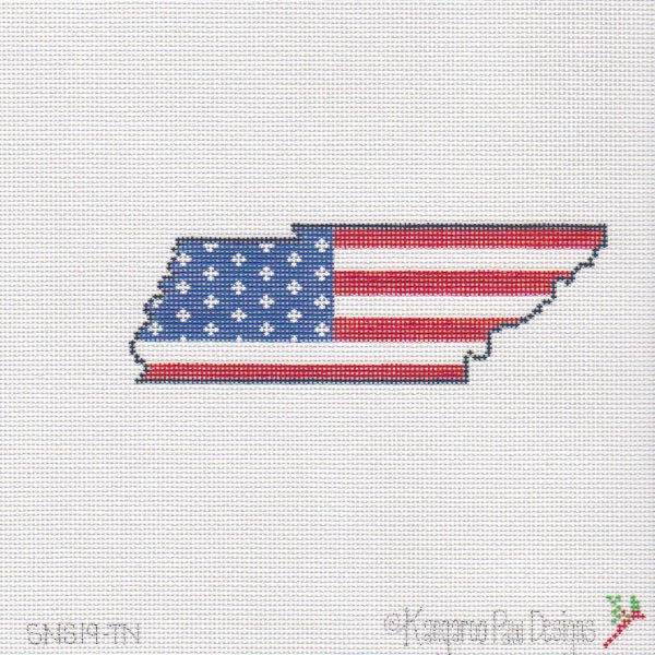 Stars & Stripes State Canvas