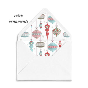 Christmas Envelope Liners