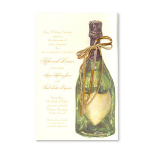 Champagne Bottle "Reserva" Invitation