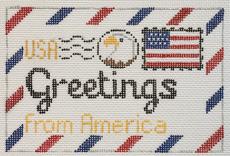 America Letter Canvas
