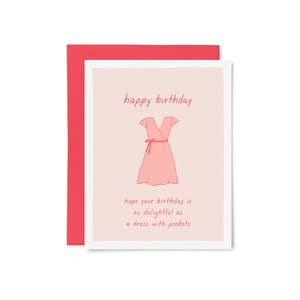 Dress with Pockets Birthday Card