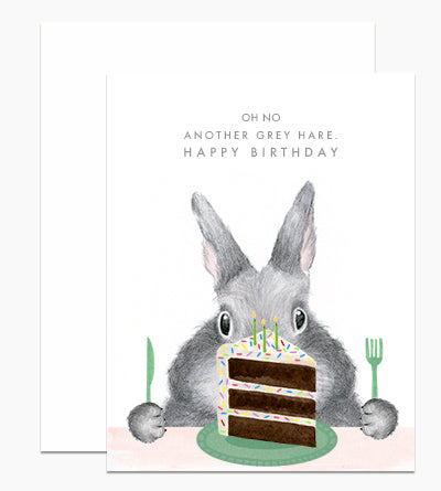 Another Gray Hare Birthday Card