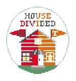 House Divided Round Canvas