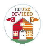 House Divided Round Canvas