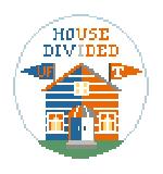 House Divided Round Canvas