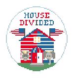 Load image into Gallery viewer, House Divided Round Canvas
