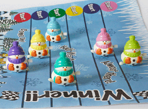 Racing Snowman Christmas Crackers